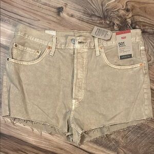 Levi's Women's Beige 501 Shorts